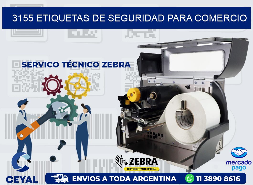 3155 ETIQUETAS DE SEGURIDAD PARA COMERCIO