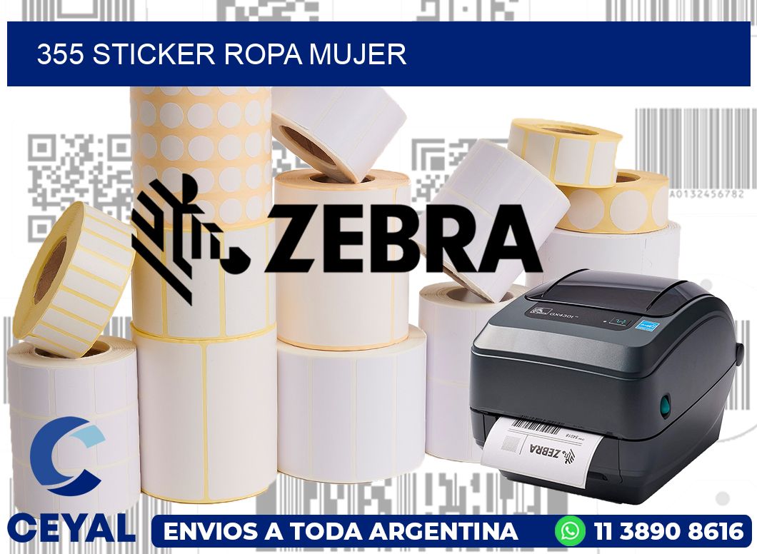 355 STICKER ROPA MUJER