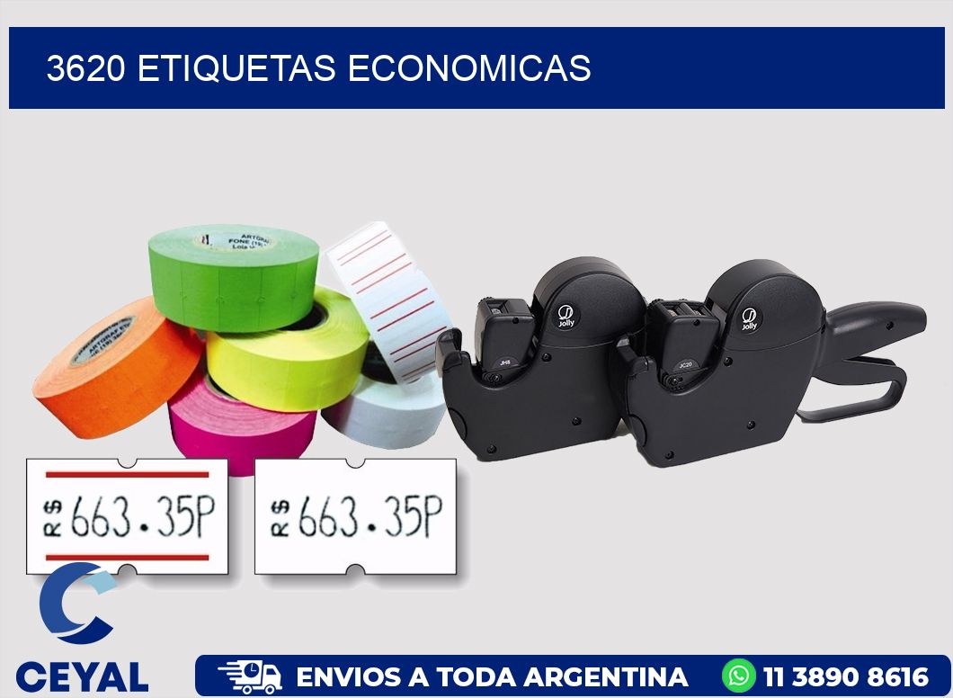 3620 ETIQUETAS ECONOMICAS