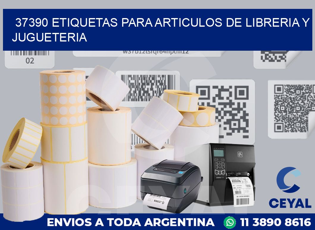 37390 ETIQUETAS PARA ARTICULOS DE LIBRERIA Y JUGUETERIA