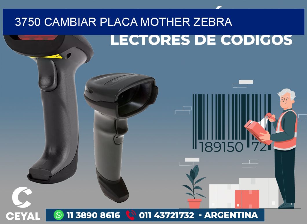3750 CAMBIAR PLACA MOTHER ZEBRA