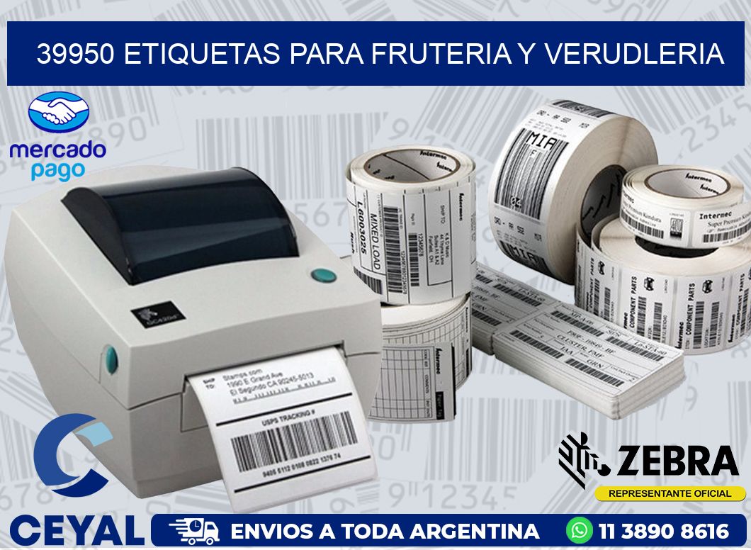 39950 ETIQUETAS PARA FRUTERIA Y VERUDLERIA