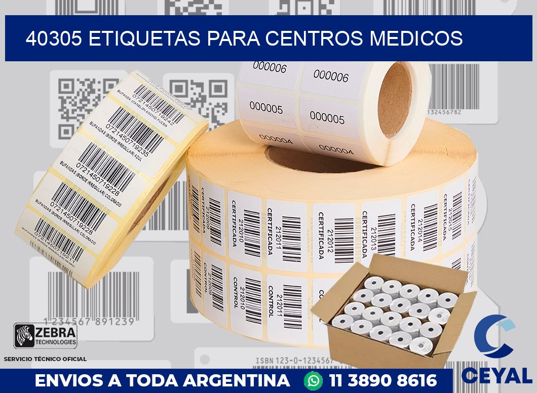40305 ETIQUETAS PARA CENTROS MEDICOS