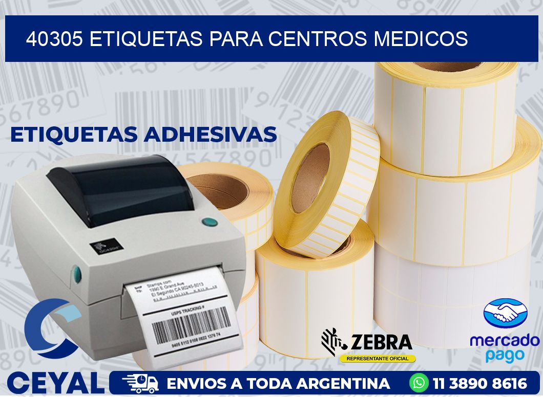 40305 ETIQUETAS PARA CENTROS MEDICOS