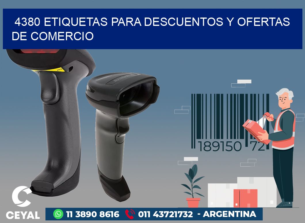 4380 ETIQUETAS PARA DESCUENTOS Y OFERTAS DE COMERCIO