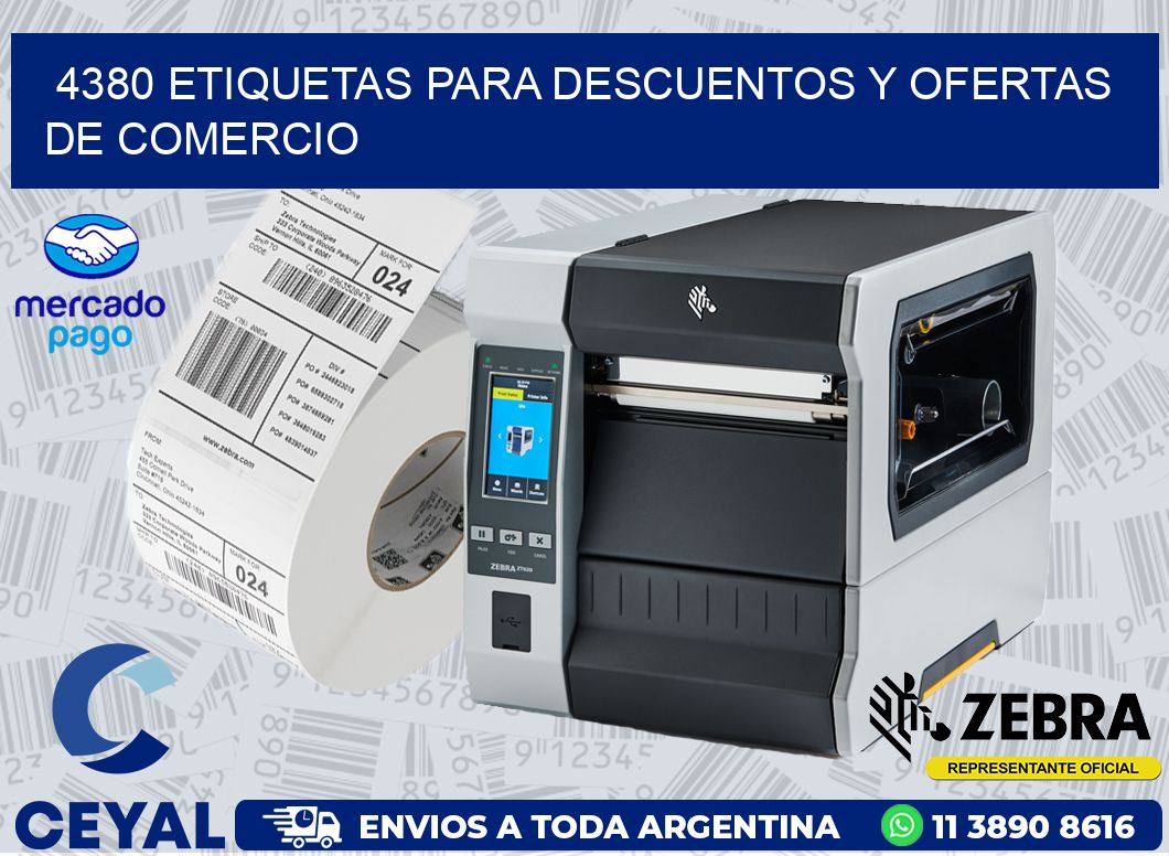 4380 ETIQUETAS PARA DESCUENTOS Y OFERTAS DE COMERCIO