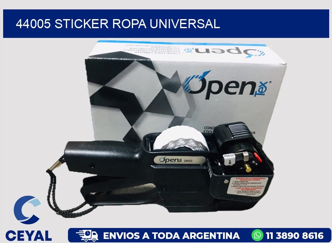 44005 STICKER ROPA UNIVERSAL