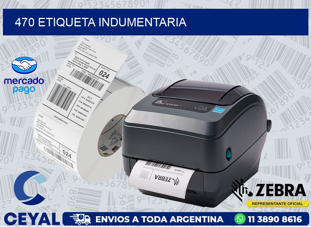 470 ETIQUETA INDUMENTARIA