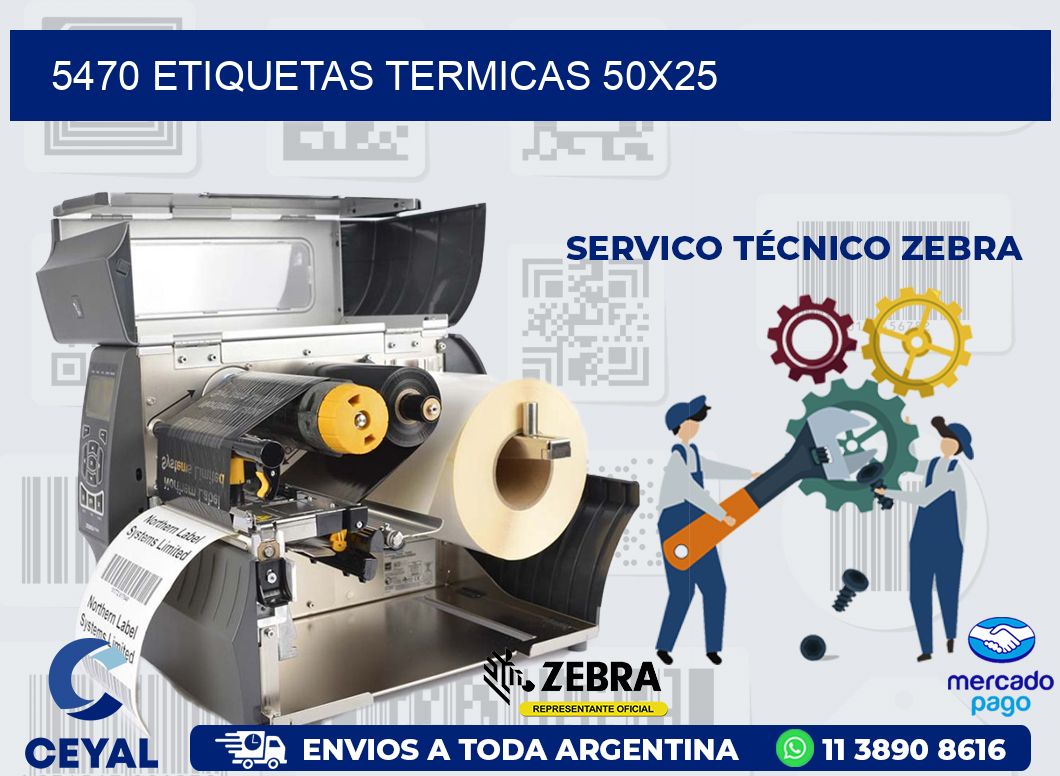 5470 ETIQUETAS TERMICAS 50X25