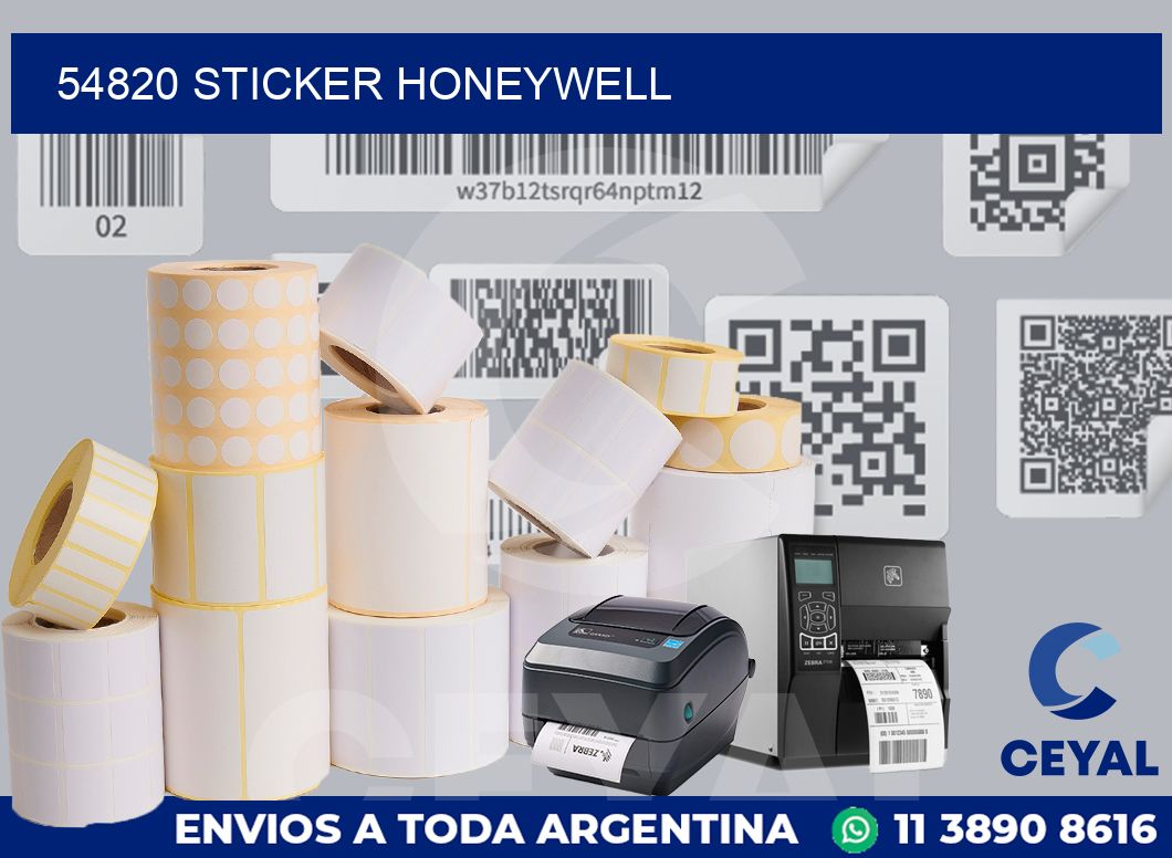54820 STICKER HONEYWELL