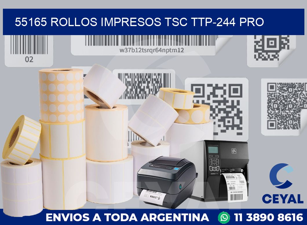 55165 ROLLOS IMPRESOS TSC TTP-244 PRO