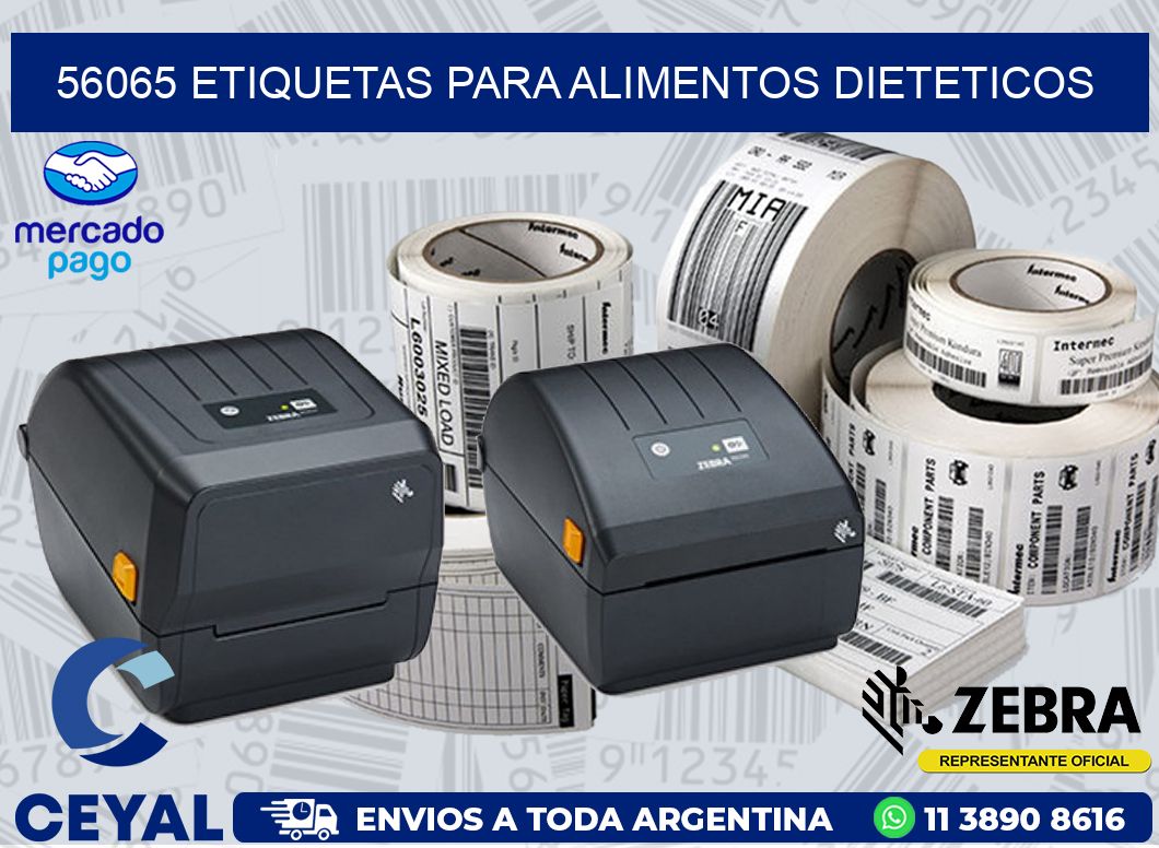 56065 ETIQUETAS PARA ALIMENTOS DIETETICOS