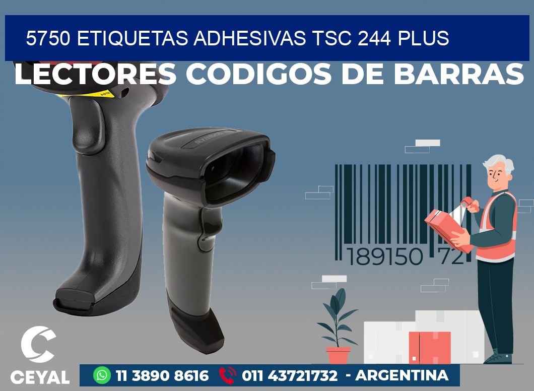 5750 ETIQUETAS ADHESIVAS TSC 244 PLUS