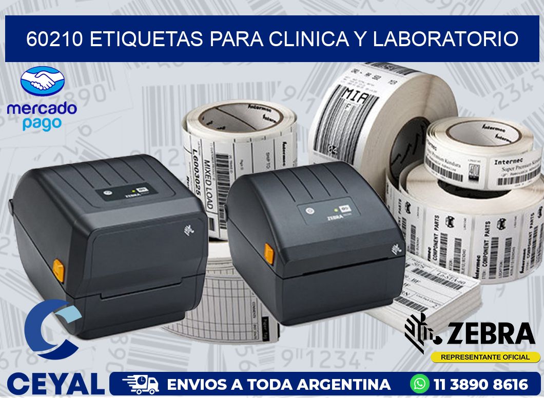 60210 ETIQUETAS PARA CLINICA Y LABORATORIO