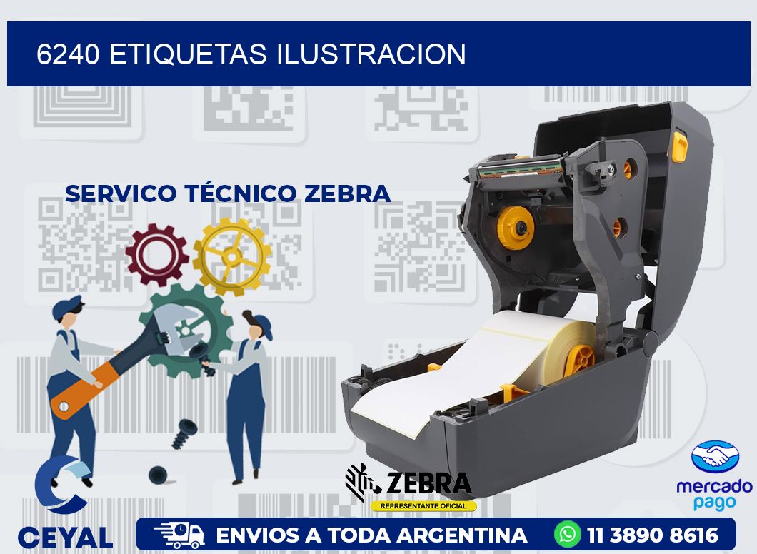 6240 ETIQUETAS ILUSTRACION