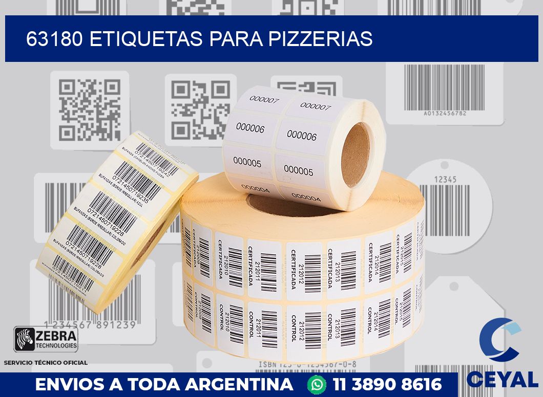 63180 ETIQUETAS PARA PIZZERIAS