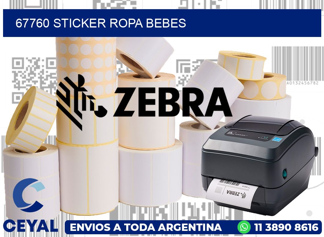 67760 STICKER ROPA BEBES