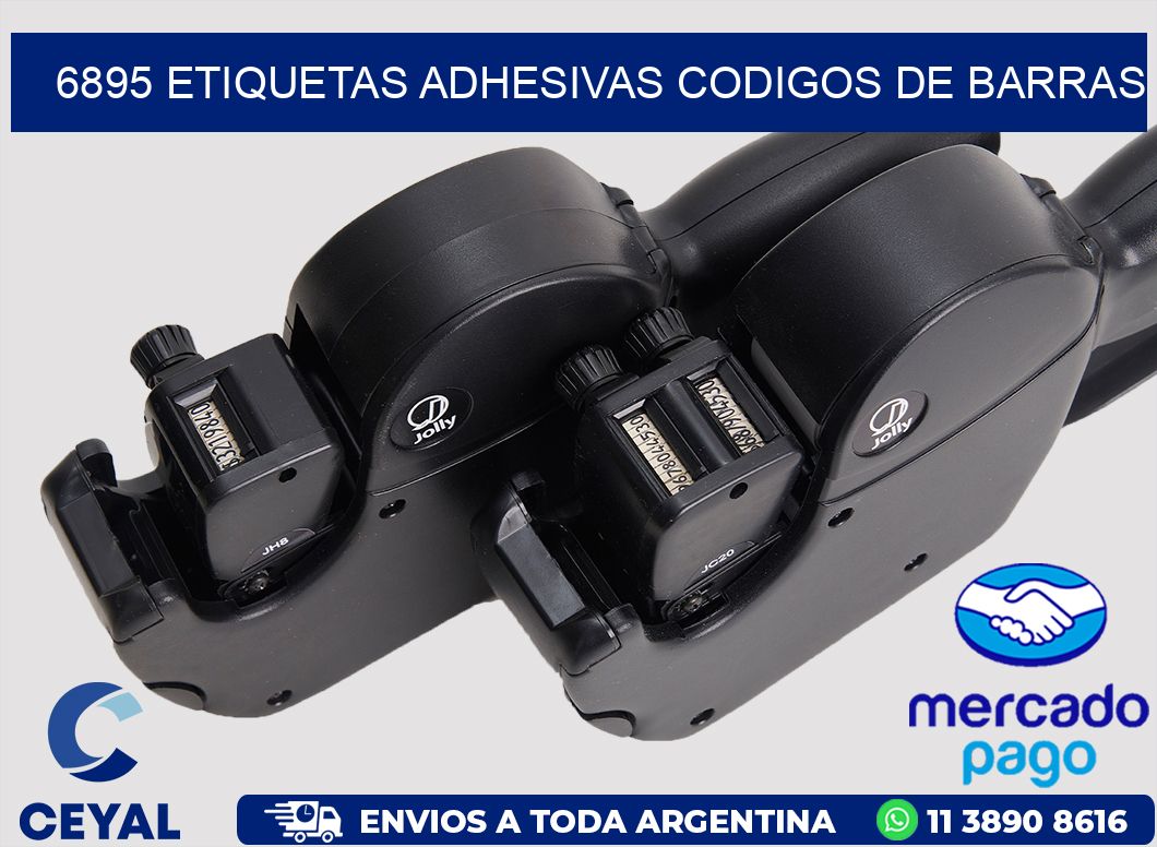 6895 ETIQUETAS ADHESIVAS CODIGOS DE BARRAS