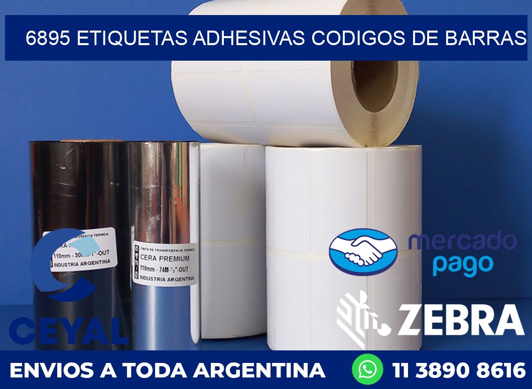 6895 ETIQUETAS ADHESIVAS CODIGOS DE BARRAS