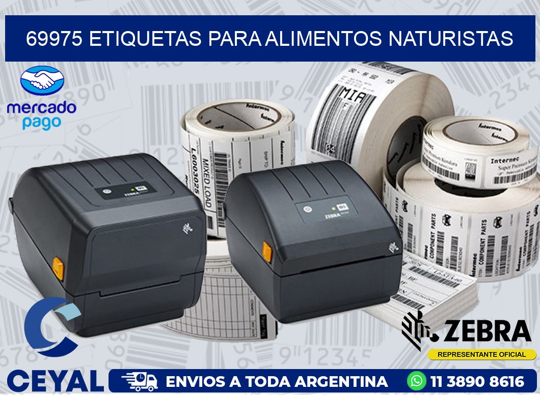 69975 ETIQUETAS PARA ALIMENTOS NATURISTAS
