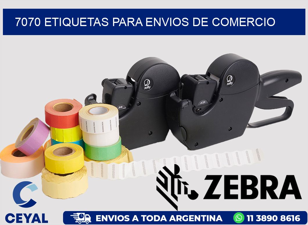 7070 ETIQUETAS PARA ENVIOS DE COMERCIO