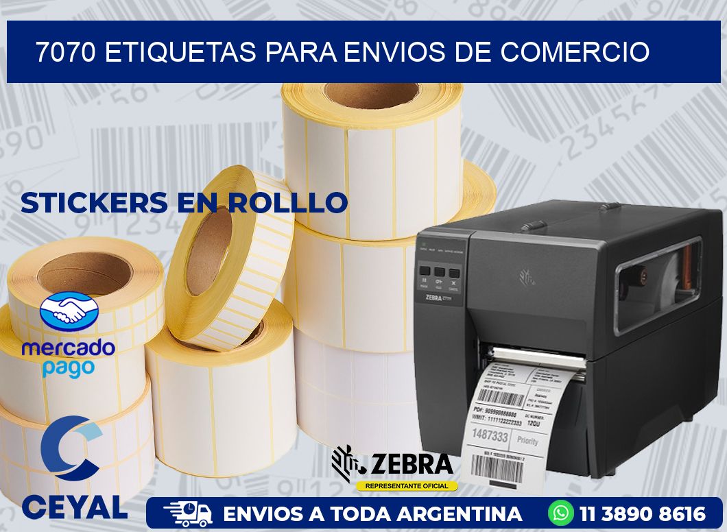 7070 ETIQUETAS PARA ENVIOS DE COMERCIO