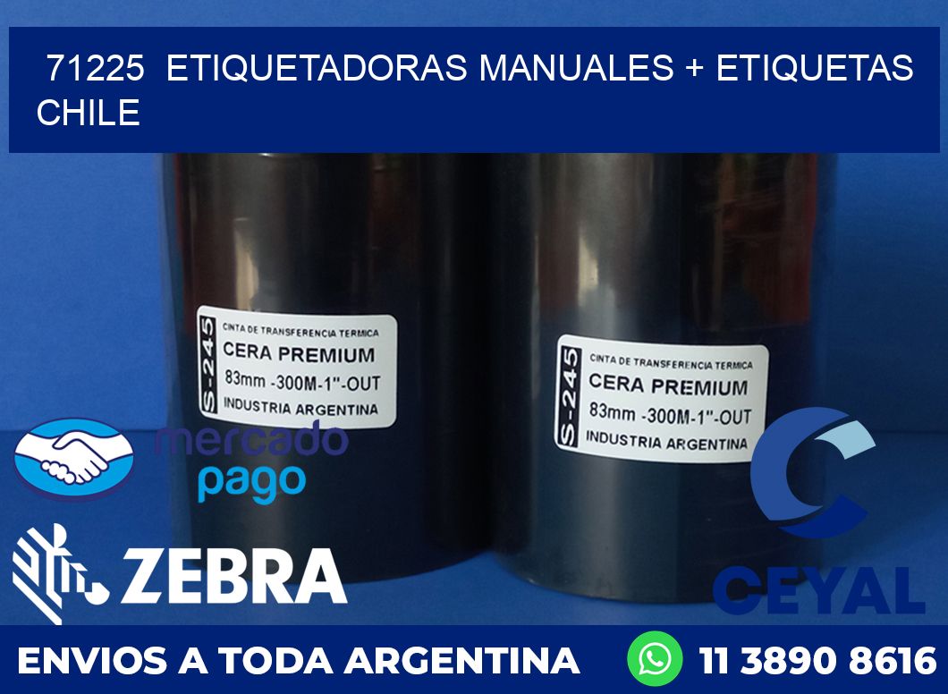71225 ETIQUETADORAS MANUALES + ETIQUETAS CHILE
