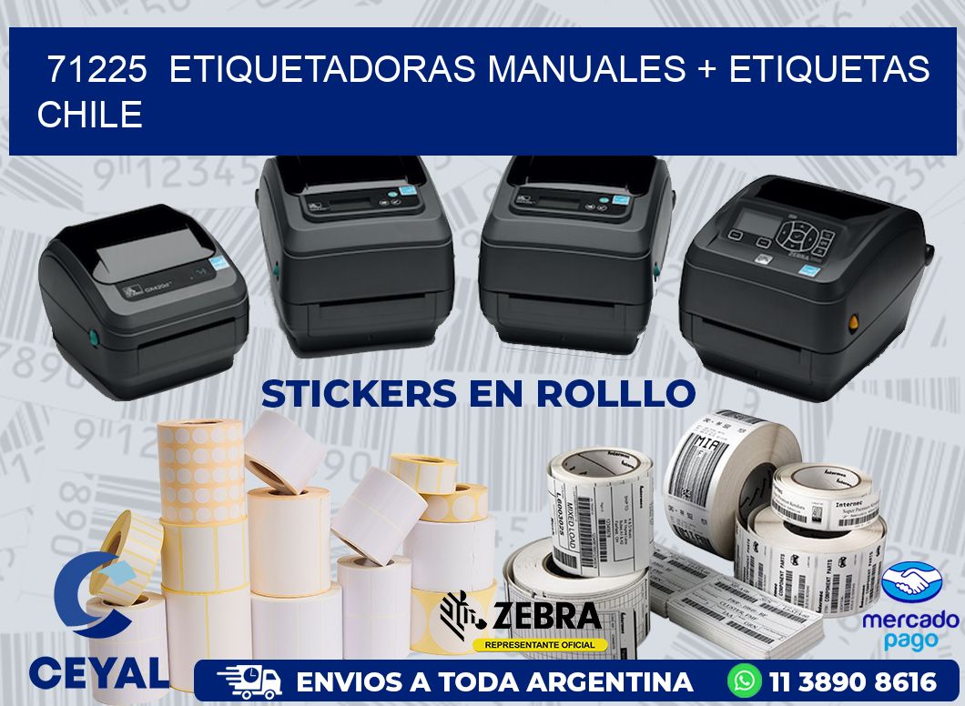 71225  ETIQUETADORAS MANUALES + ETIQUETAS CHILE