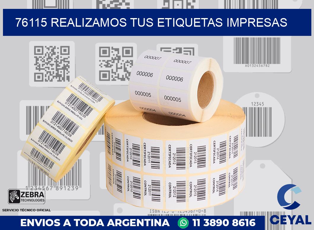 76115 REALIZAMOS TUS ETIQUETAS IMPRESAS