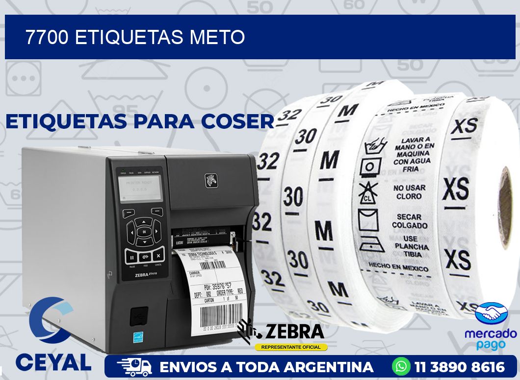 7700 ETIQUETAS METO