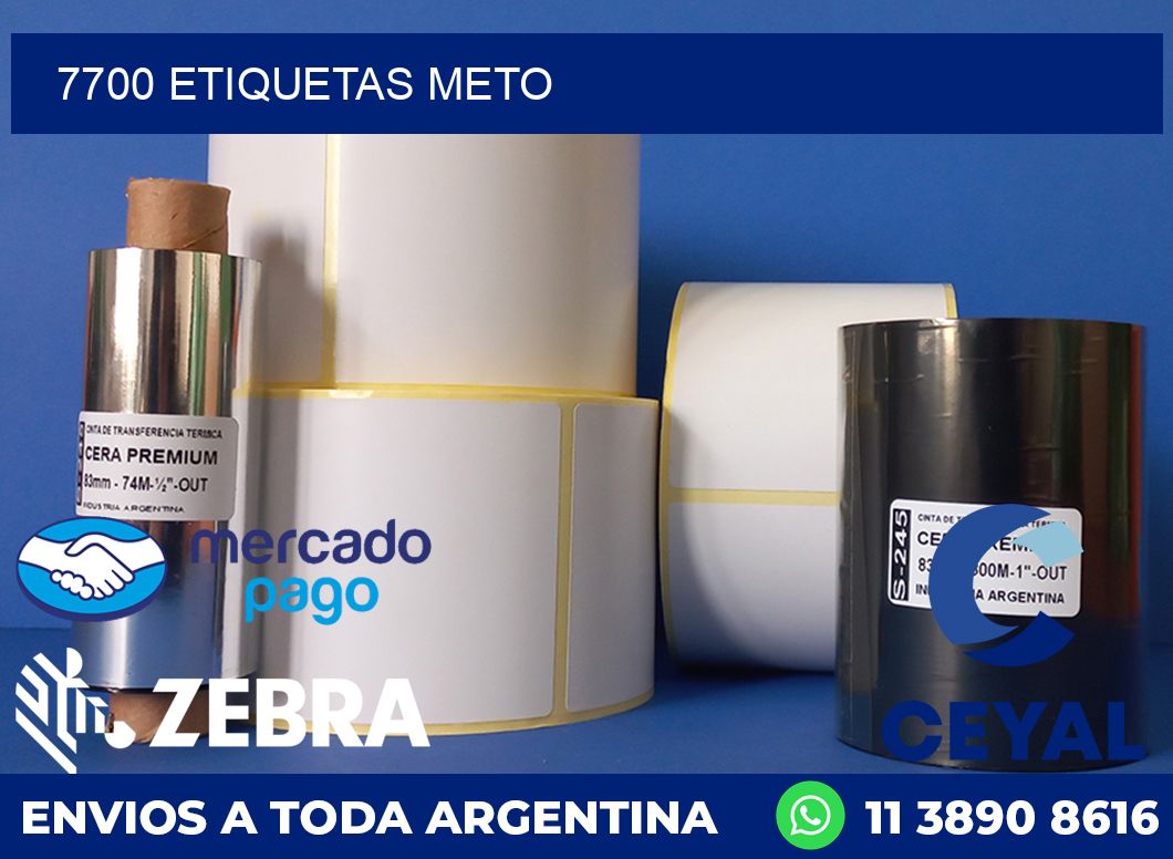 7700 ETIQUETAS METO