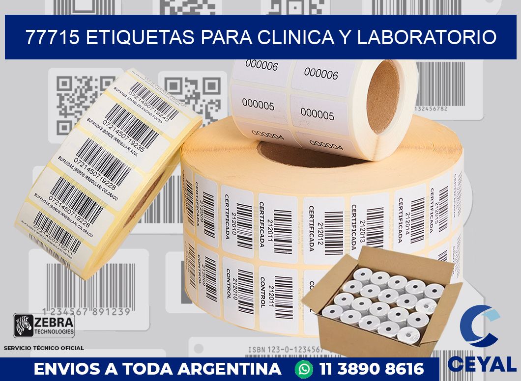 77715 ETIQUETAS PARA CLINICA Y LABORATORIO