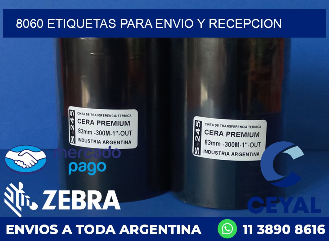 8060 ETIQUETAS PARA ENVIO Y RECEPCION