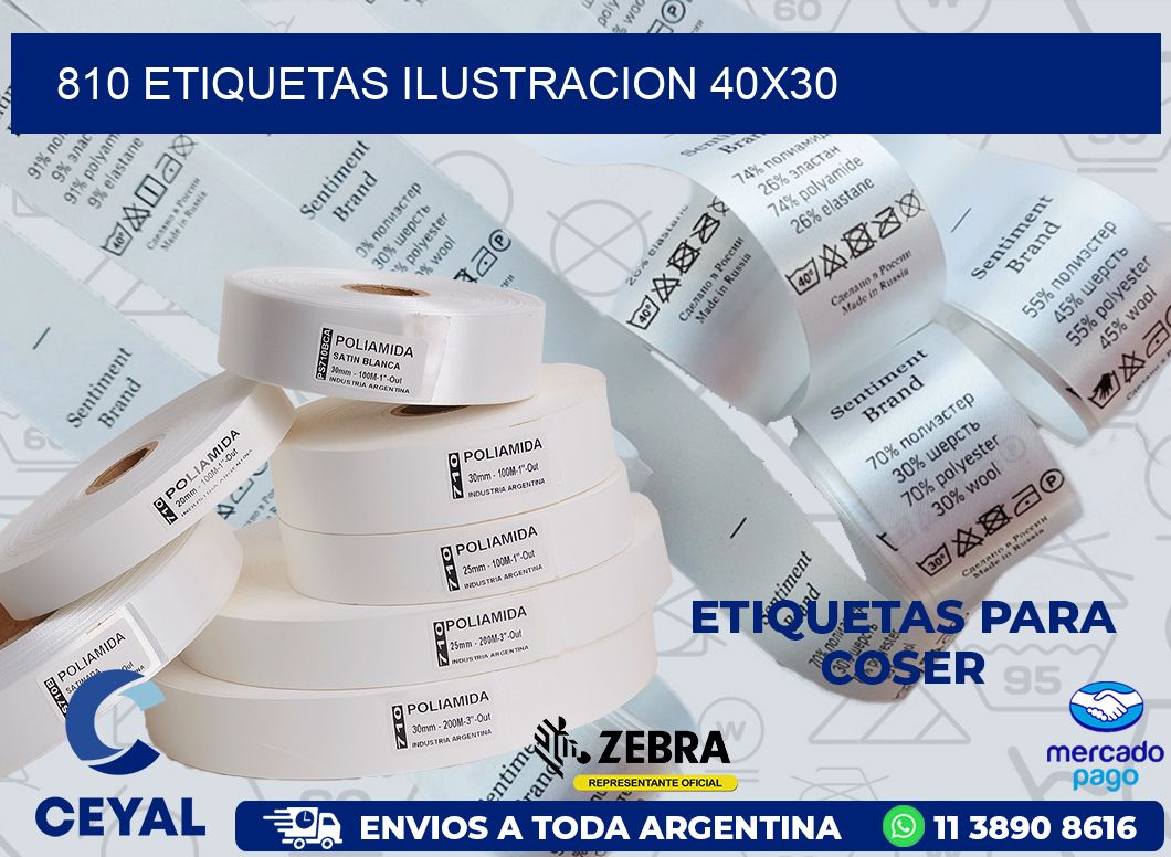 810 ETIQUETAS ILUSTRACION 40X30