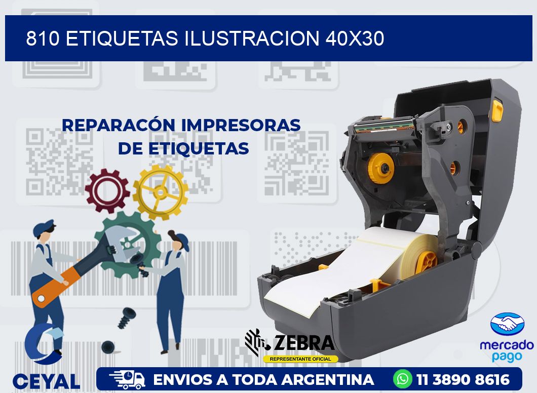 810 ETIQUETAS ILUSTRACION 40X30