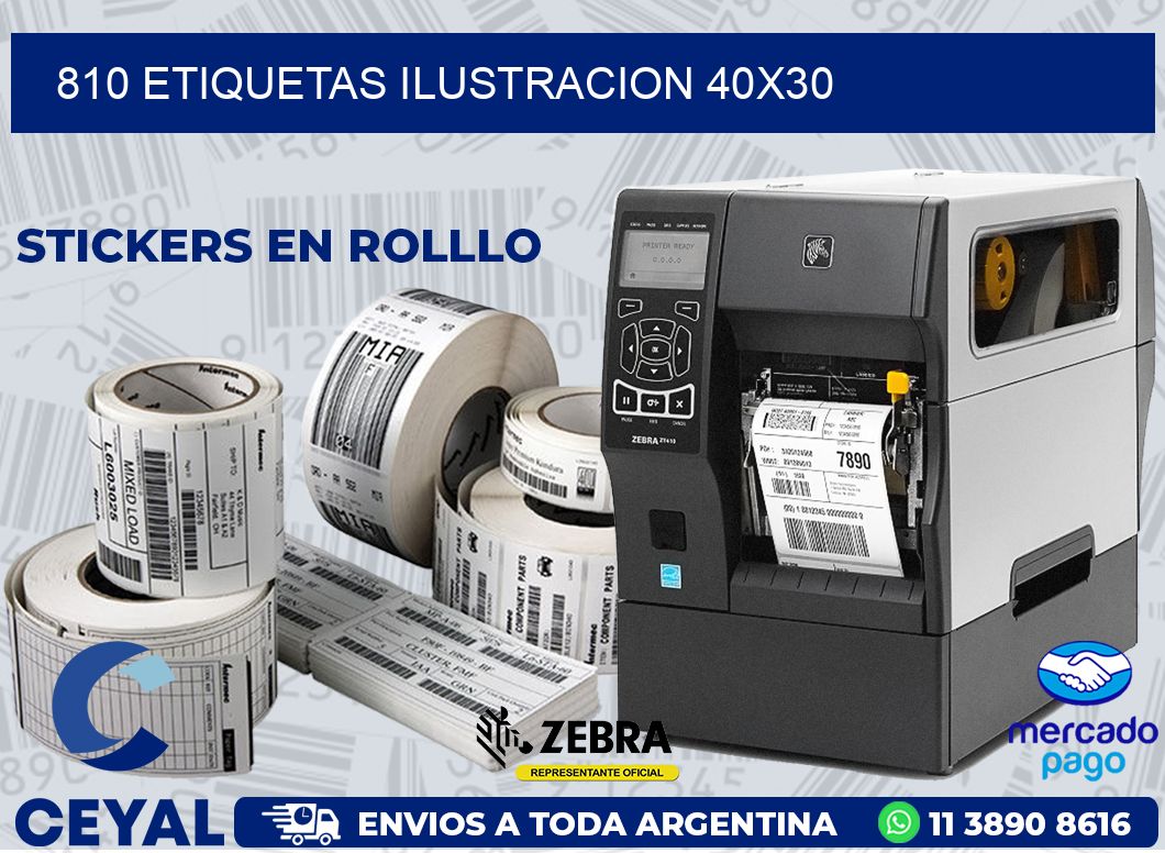 810 ETIQUETAS ILUSTRACION 40X30