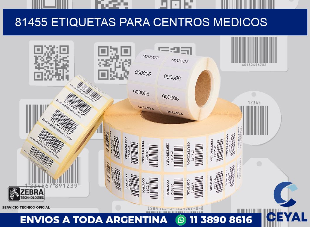 81455 ETIQUETAS PARA CENTROS MEDICOS