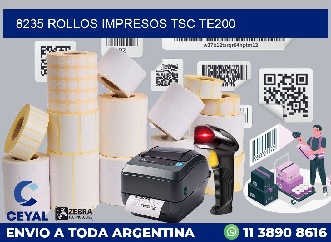 8235 ROLLOS IMPRESOS TSC TE200
