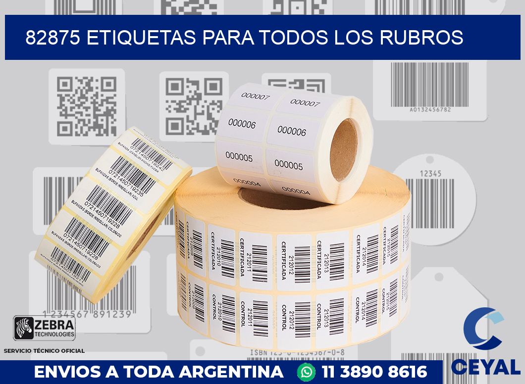 82875 ETIQUETAS PARA TODOS LOS RUBROS