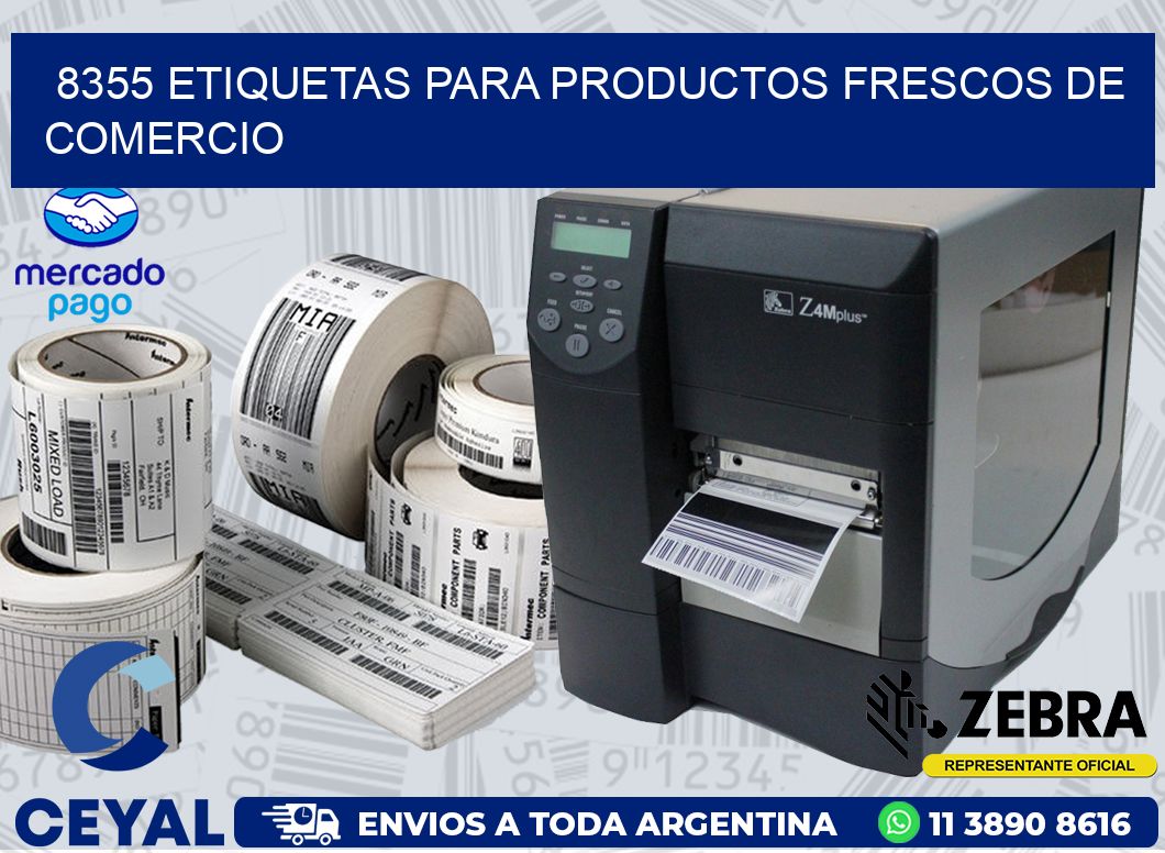 8355 ETIQUETAS PARA PRODUCTOS FRESCOS DE COMERCIO