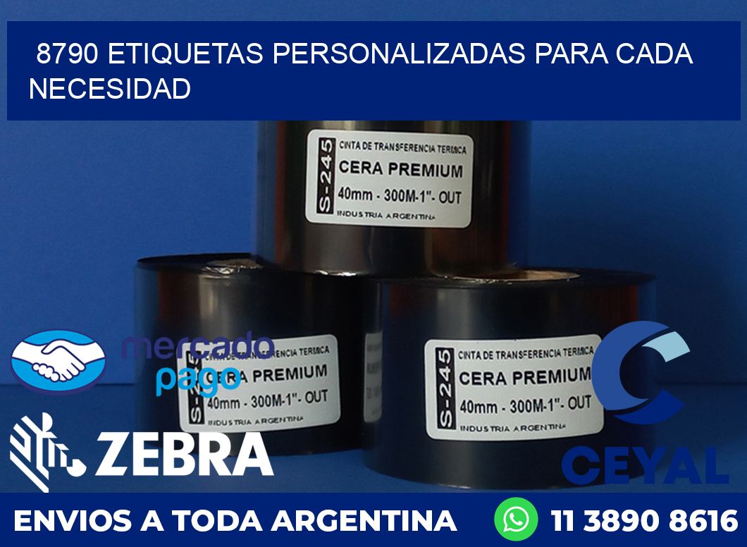 8790 ETIQUETAS PERSONALIZADAS PARA CADA NECESIDAD