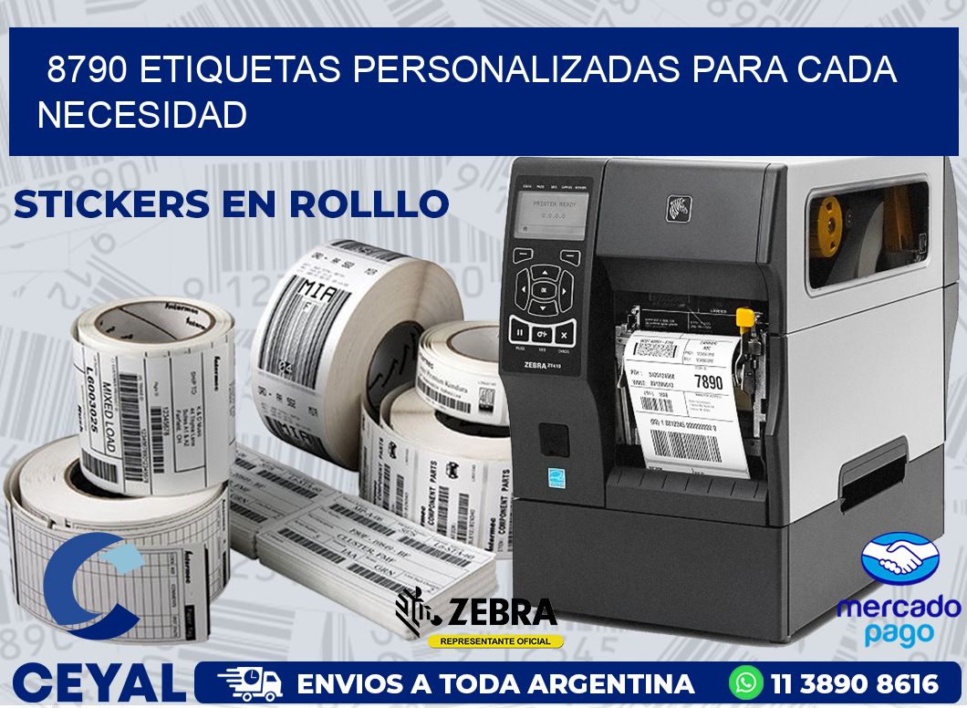 8790 ETIQUETAS PERSONALIZADAS PARA CADA NECESIDAD