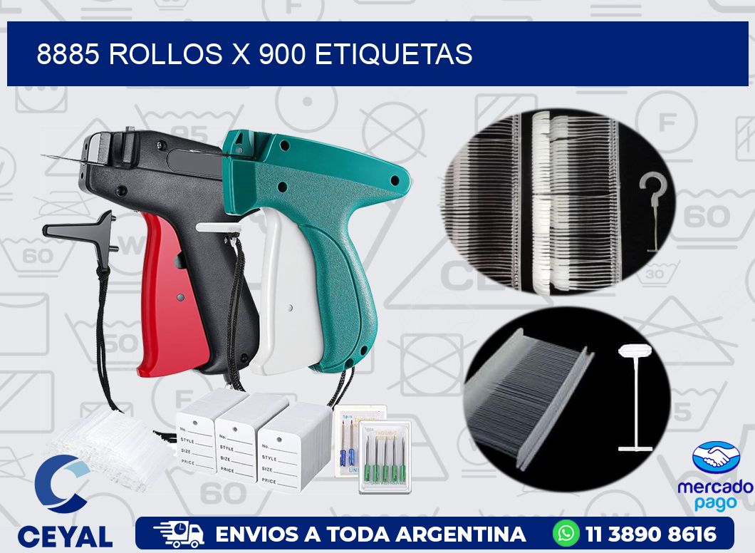 8885 ROLLOS X 900 ETIQUETAS