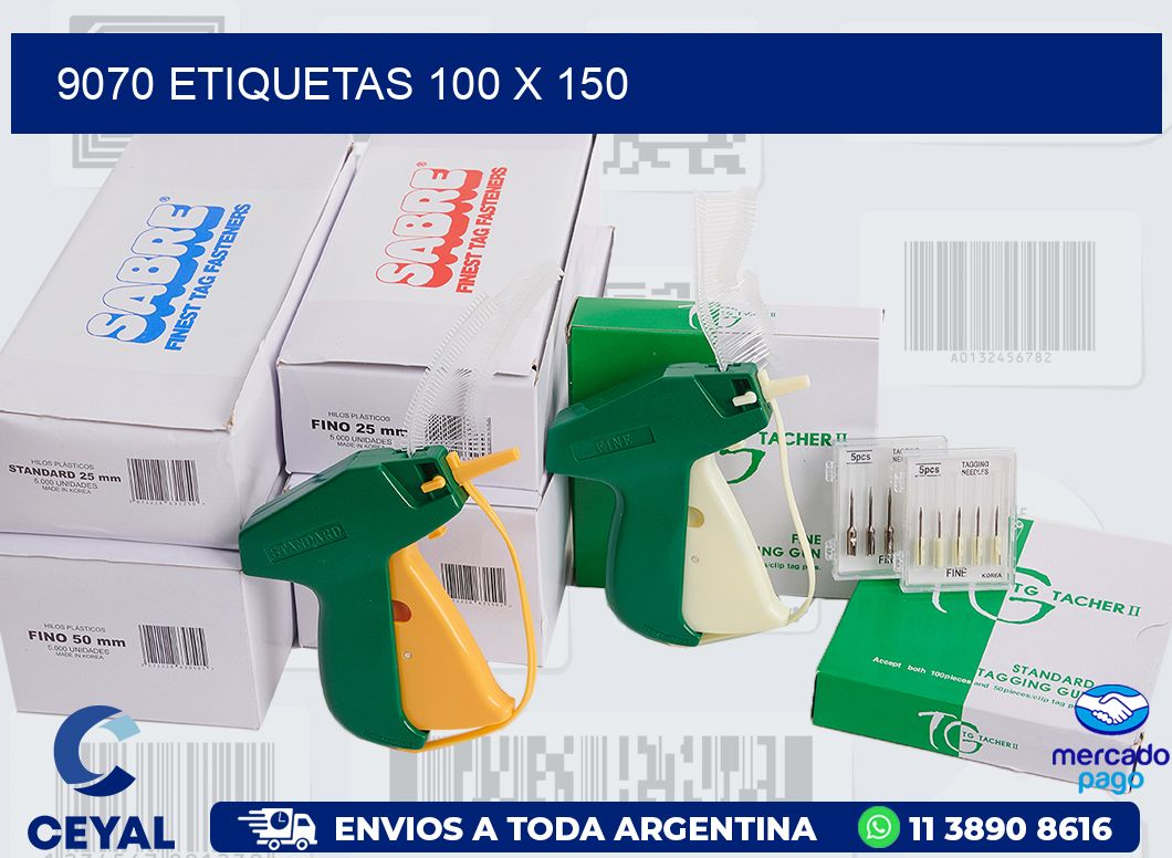 9070 ETIQUETAS 100 X 150