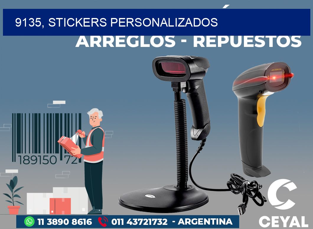 9135, stickers personalizados