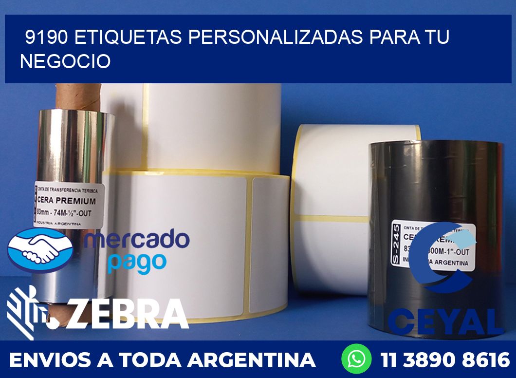 9190 ETIQUETAS PERSONALIZADAS PARA TU NEGOCIO
