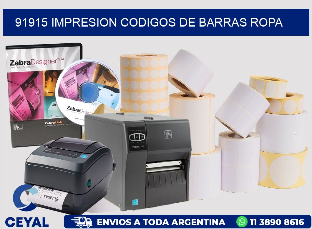 91915 IMPRESION CODIGOS DE BARRAS ROPA