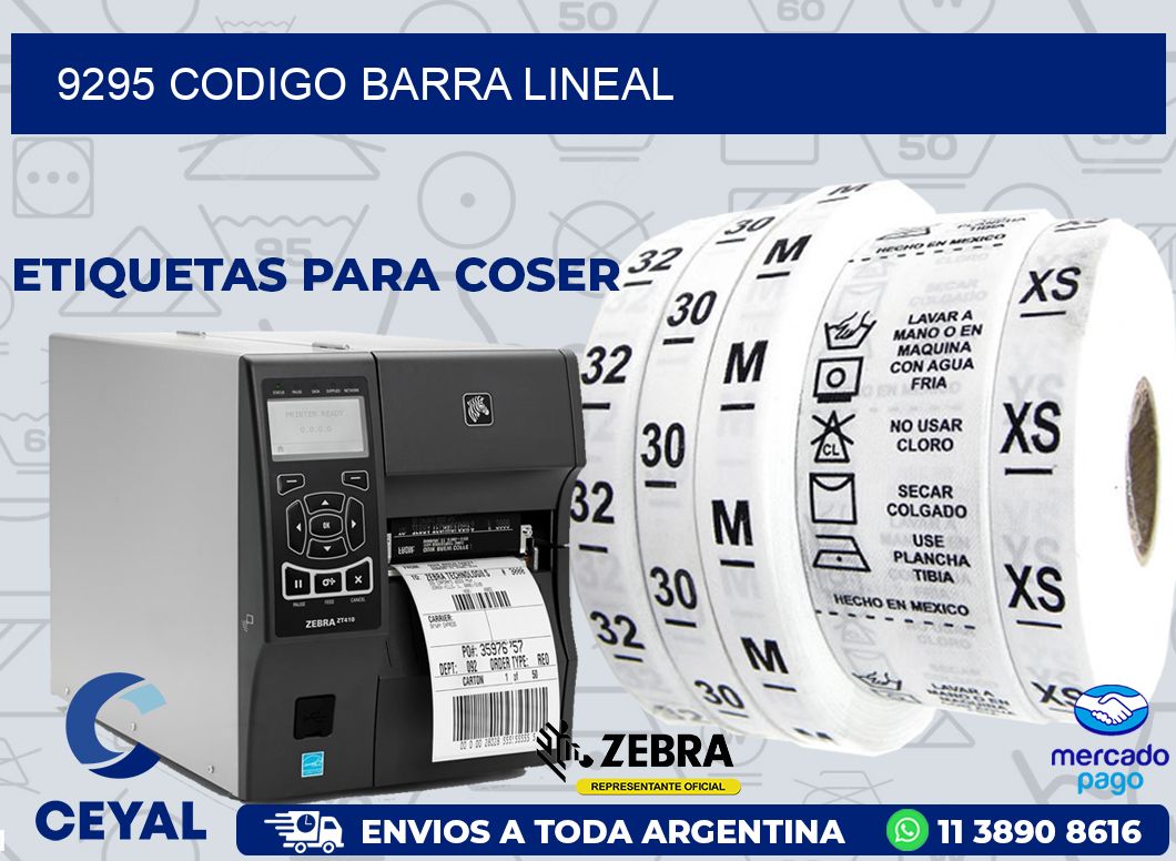 9295 CODIGO BARRA LINEAL