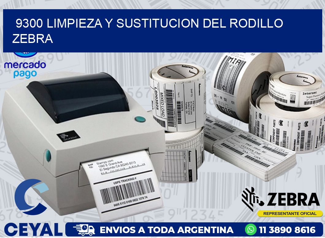 9300 LIMPIEZA Y SUSTITUCION DEL RODILLO ZEBRA