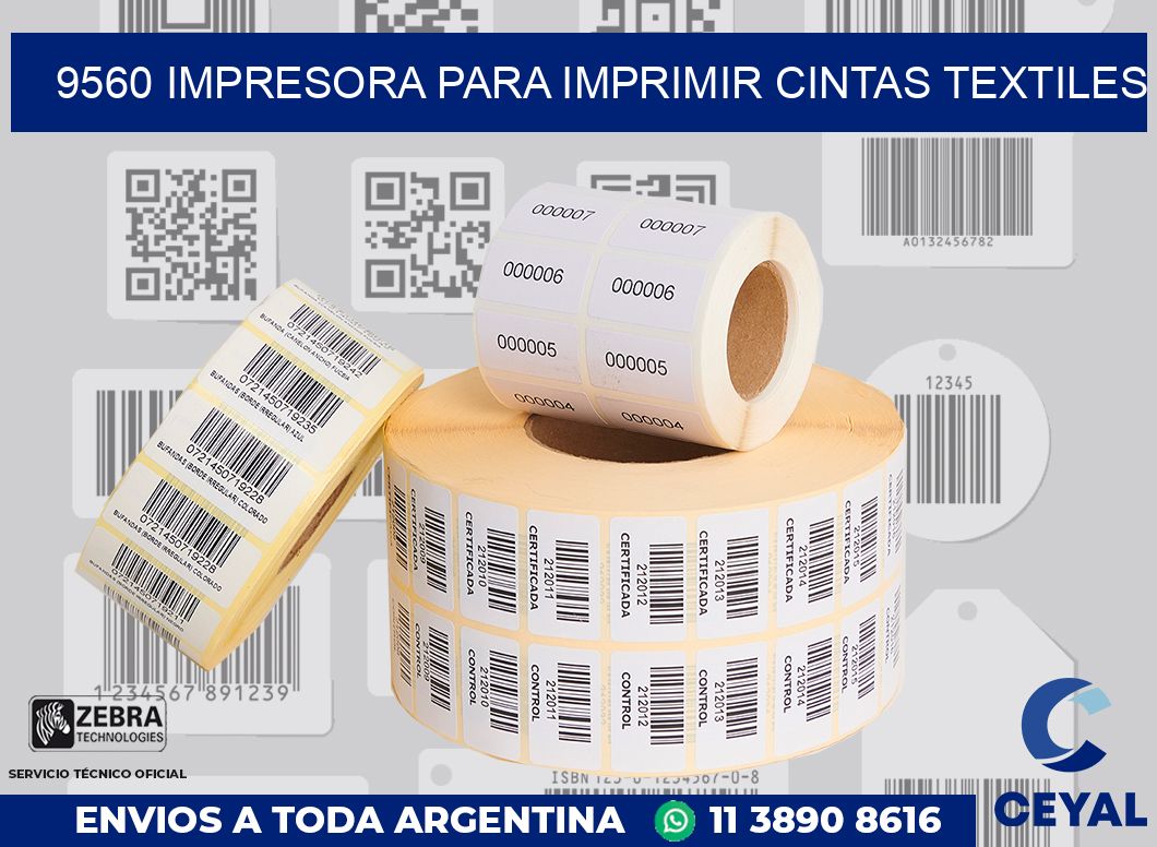 9560 IMPRESORA PARA IMPRIMIR CINTAS TEXTILES